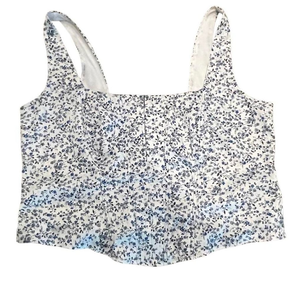 plus size rue 21 floral corset top